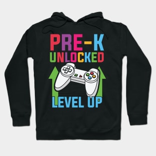 Pre K Unlocked Level Up Game Lover Back To School Gift Hoodie